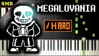 UNDERTALE  MEGALOVANIA  Piano Tutorial [upl. by Nilorac]