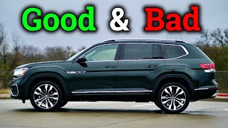 Refreshed 2021 VW Atlas SUV  The GOOD amp BAD [upl. by Kacey982]