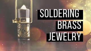 Soldering Brass Jewelry  Bead and Bones [upl. by Strain]