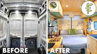 FULL DIY VAN BUILD from Start to Finish  Our Epic Van Life Conversion [upl. by Ker]