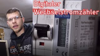 Digitalen Wechselstromzähler verdrahten ElektroM [upl. by Ynabe520]