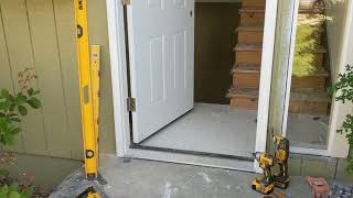 Jeld Wen Front Door Installation  Really crappy products and craftsmanship PART 1 [upl. by Sirad]