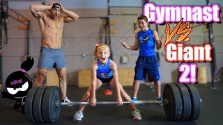 Gymnast vs Giant 2 Who is stronger Payton or the Bodybuilder [upl. by Humpage10]