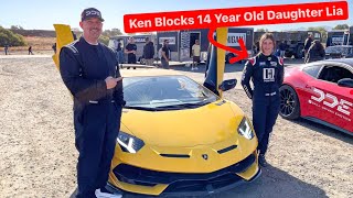 TEACHING KEN BLOCKS 14 YEAR OLD DAUGHTER HOW TO LAUNCH A LAMBORGHINI BTS Hoonicorn Vs the World 2 [upl. by Dlorag]