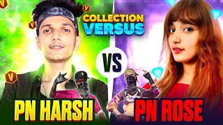 Pn Harsh vs Pn Rose  My Girlfriend Challenged Me For Collection Versus  Garena Free Fire [upl. by Nemrac]