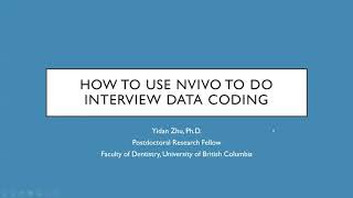 How to use Nvivo to do interview data coding in an easiest way [upl. by Paapanen]