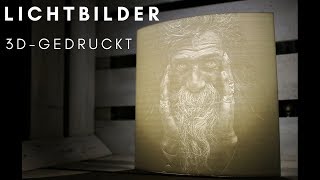 Lichtbilder  Lithophane  aus dem 3DDrucker [upl. by Kendre]