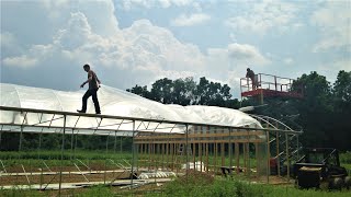 Hydroponic Greenhouse Build From Start to Finish [upl. by Ilamad]