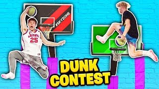 GREATEST TRAMPOLINE DUNK CONTEST OF ALL TIME [upl. by Yerfej]