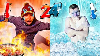 24H VIVRE MANGER CHAUD VS FROID [upl. by Bore]