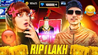 PN HARSH SCAMMED  PN ROSE Account amp Spend 1 LAKH DIAMONDS 💎🤑💎  Garena Free Fire [upl. by Leizo]