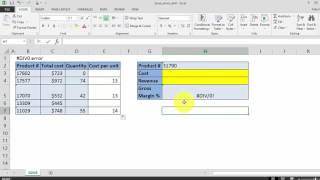 How To remove the DIV0 Error in Excel [upl. by Romain702]