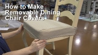 How to Make Removable Dining Chair Covers [upl. by Spratt]