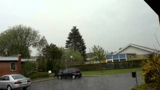 Thunderstorm and heavy rain in Bov Padborg Denmark First part [upl. by Nike514]