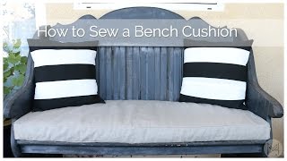 How to Sew a Bench Cushion in 2 hours [upl. by Leynwad]