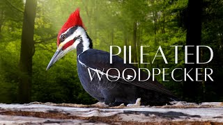 The PILEATED WOODPECKER  The LARGEST Woodpecker in North America [upl. by Formica972]