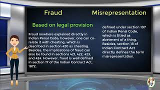 What is Difference Between Fraud amp Misrepresentation [upl. by Llertrac]