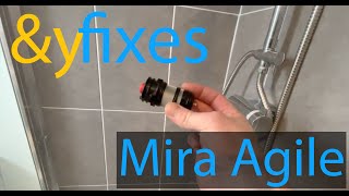 HOW TO FIX Mira Agile Mixer Cartrtidge Replacement Guide [upl. by Fiora]