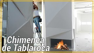 Como hacer una Chimenea de Tablaroca [upl. by Jariah489]