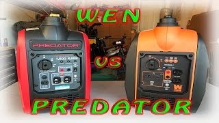 Wen 56200i vs Predator 2000w Generator Review [upl. by Airebma839]