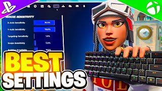 NEW Best Keyboard SETTINGS  Sensitivity In Chapter 6 Season 2 Fortnite Tutorial [upl. by Acirea]