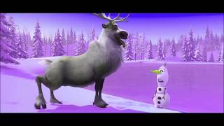 Frozen  OLAF and Reindeer SVEN Funniest Moment  Learn Colors [upl. by Onej]