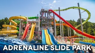 All Water Slides at Adrenaline Waterpark Zalakaros Hungary GoPro POV [upl. by Neruat]