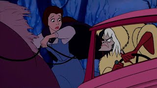 Cruella chases Belle  Disney Crossover [upl. by Aetnahc]