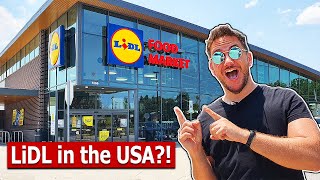 My German Husband Shops at LIDL in the USA [upl. by Ahsilam]