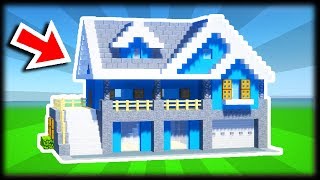 COMMENT CONSTRUIRE UNE MAISON MODERNE  🏠🏠 Tuto Build Minecraft [upl. by Adlih]