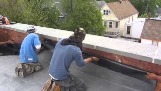 Naples Roofing   EPDM RUBBER Wall Flashing Detail  EPDM Rubber Roofing Buffalo NY [upl. by Idaline965]