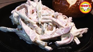 Fleischsalat  Wurstsalat in 5 Minuten mit 3 Zutaten legendär [upl. by Franza15]