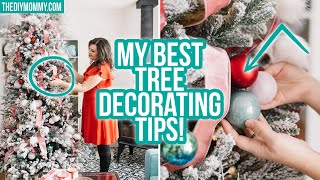 How to Decorate a Christmas Tree Step by Step Easy amp thrifty tips  The DIY Mommy [upl. by Nnayllek]