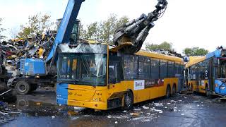 2008 DAF VDL SBR 4000 Jonckheere Transit getting scrapped on October 22 2020 [upl. by Iain]