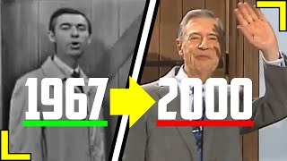 Watch Mister Rogers Age While He Sings “Wont You Be My Neighbor” 1967 Through 2000 [upl. by Samuella665]