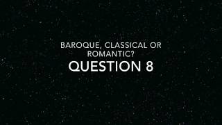 baroque classical romantic listening quiz [upl. by Akenom919]