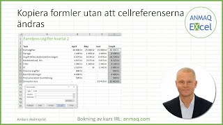 Kopiera formler utan att cellreferenserna ändras [upl. by Trant]