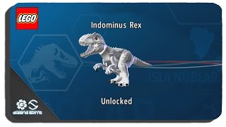 Lego Jurassic World  How To Unlock Indominus Rex Dinosaur Character Location [upl. by Assir370]