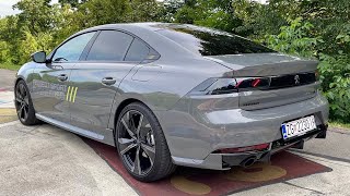 NEW Peugeot 508 PSE 2022  FIRST LOOK amp visual REVIEW 360 HP hybrid [upl. by Nolaf]