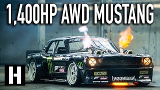 Ken Blocks 1400hp AWD Ford Mustang Hoonicorn V2 Straight from Gymkhana TEN [upl. by Atinhoj818]