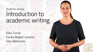 Introduction to Academic Writing [upl. by Annayat]