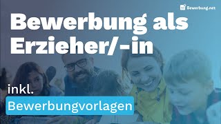 Erzieherin Bewerbung  Ausbildung Aufgaben  Muster [upl. by Ocirnor106]