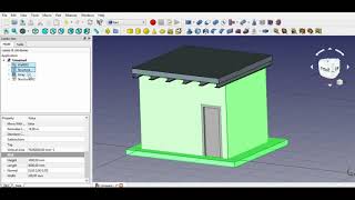 FreeCad ARCH WORKBENCH how make a little House [upl. by Coward]