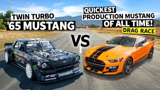 Fastest Production Mustang Ever 760hp Ford GT500 vs the 1400hp Hoonicorn [upl. by Crista]