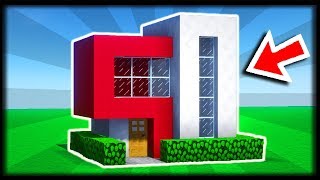 COMMENT CONSTRUIRE UNE MAISON MODERNE  🏠🏠 Tuto Build Minecraft [upl. by Amrak]