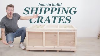 How to Build a Shipping Crate for Furniture Projects [upl. by Ynoyrb]