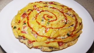 Jinsi Ya Kupika Chips Mayai  Zege Tamu Sana  French fries omelette [upl. by Nitaj]