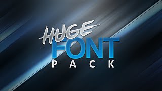 HUGE FREE Font Pack 1000 Fonts [upl. by Zusman613]