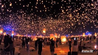 RISE Lantern Festival  Tangled quotI See the Lightquot in Real Life  Las Vegas [upl. by Shaia]