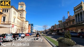 Driving Goulburn City  NSW Australia  4K UHD [upl. by Lirpa]